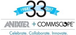 Anixter Commscope 30 year logo