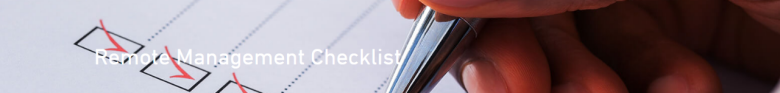 Remote management checklist image