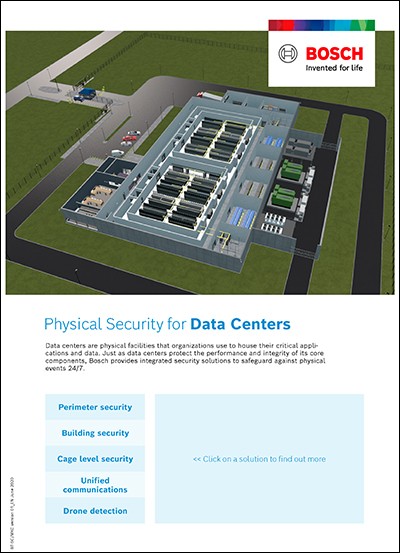 Bosch Physical Security for Data Centers Brochure