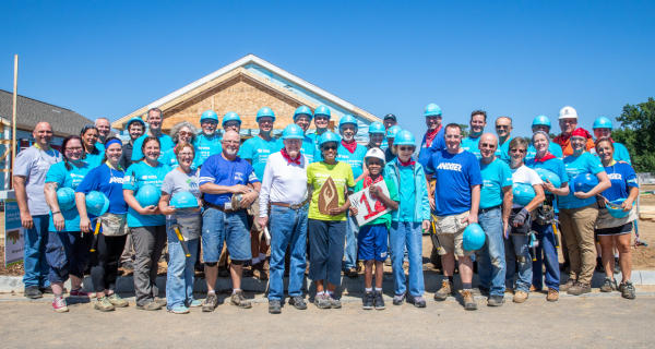 Anixter Team Volunteers at Habitat for Humanity Carter Build Project in Indiana