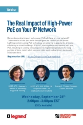 Webinar: The Real Impact of High-Power  PoE on Your IP Network