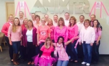 Waukesha employees think pink