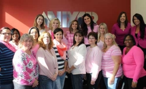 Mt. Prospect office thinks pink